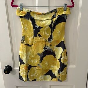 White Fox Strapless Mini Dress